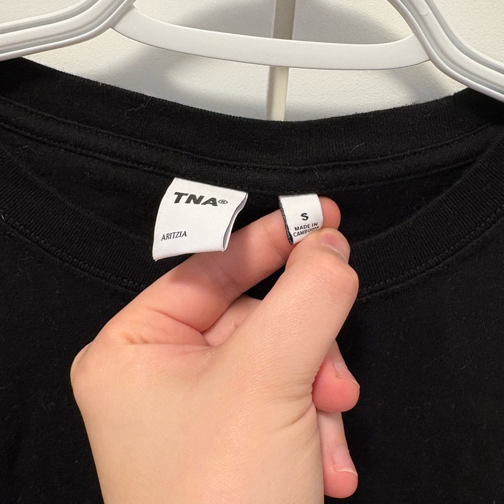 TNA 100% Cotton Black Short Sleeve Tee - Picture 9 of 12